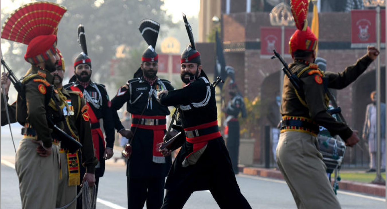 Ceremony at the India-Pakistan border