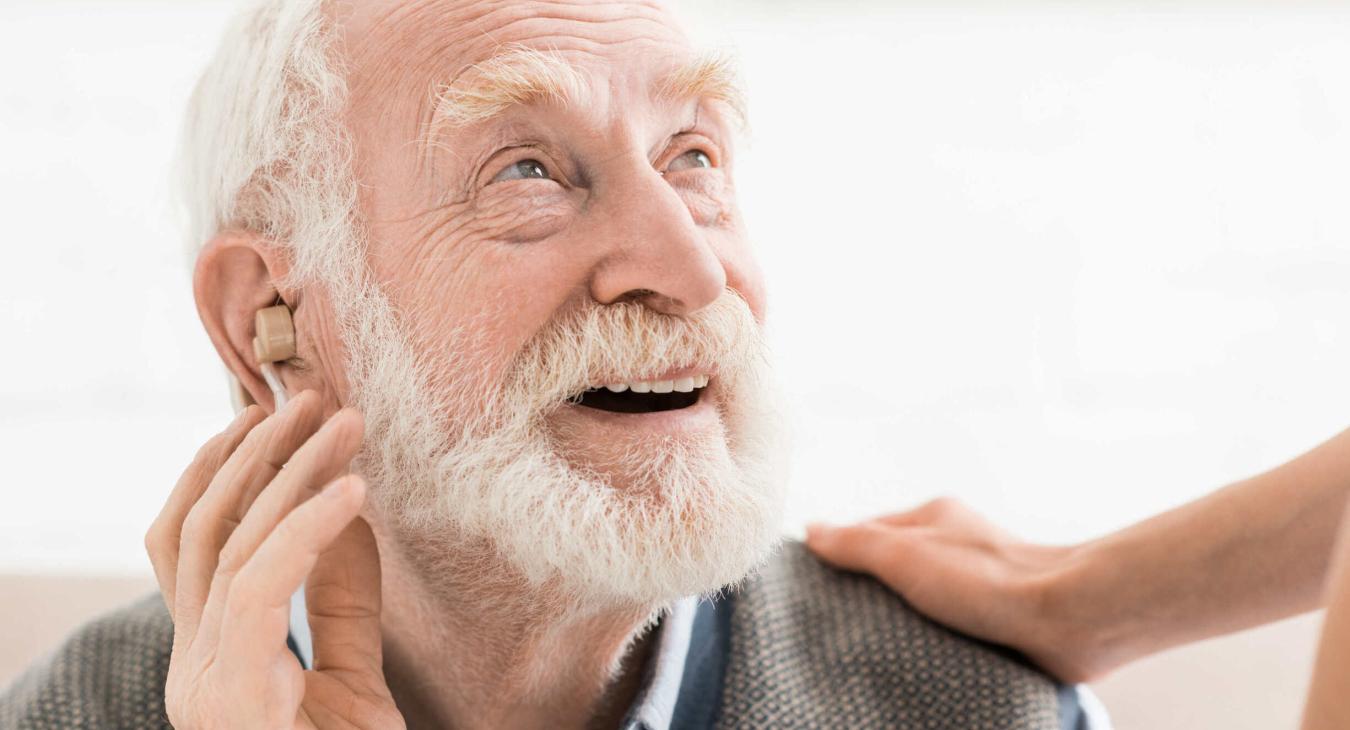 Hearing Aids Elder Men