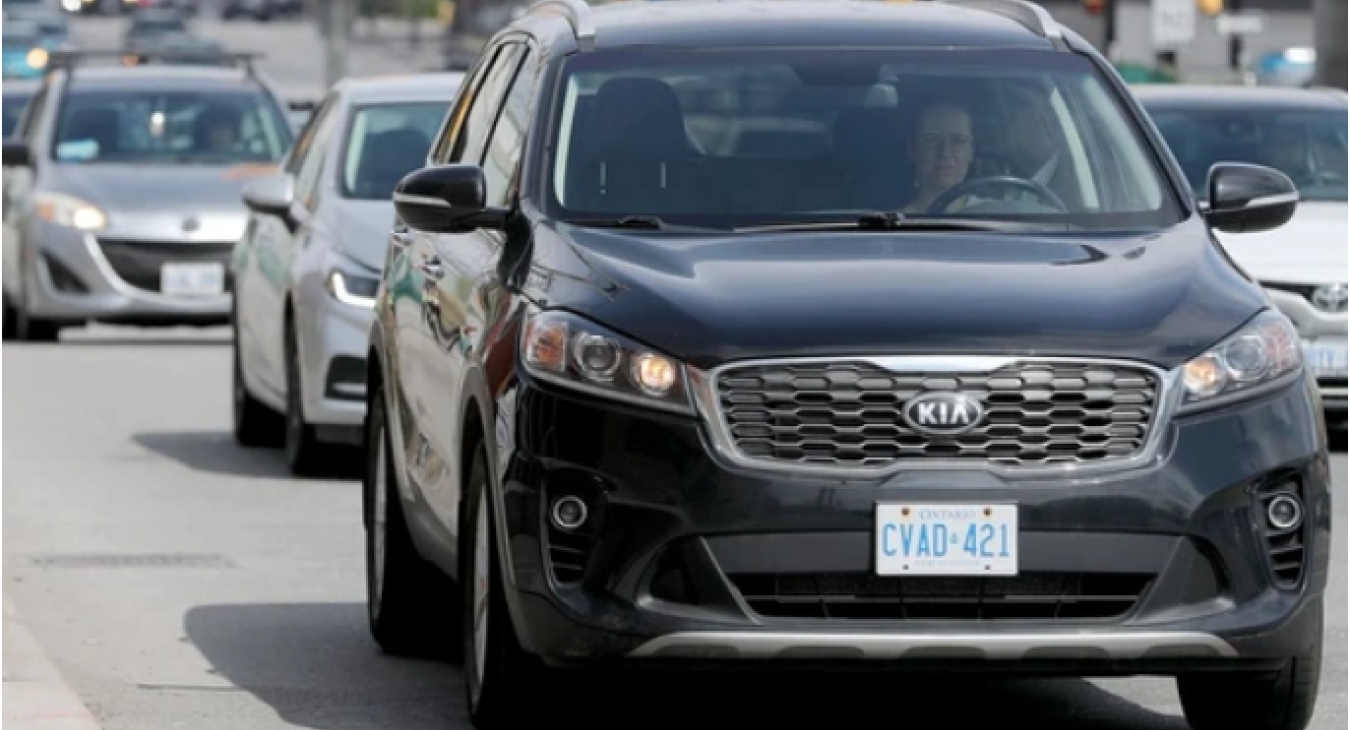A May 2025 photo of traffic on Bronson Avenue in Ottawa